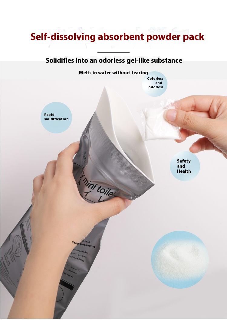 Product Introduction of Emergency Urine Bag Portable Urine Artifact Travel Men and Women Available Convenient Plastic Bag Car Disposable Urine Bag 1