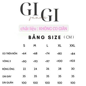 Product Introduction of (KÈM DÂY) Quần Jean Nữ Ống Rộng Lưng Cao Rách Thêu Chữ Nút Hồng Chất QC Dày Đẹp 988 Women Pants Ong 0