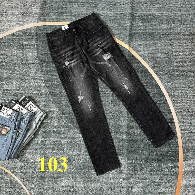 Quần Jean Dài Nam Form Slim Fit Co Giãn 4 chiều Phù Hợp Thời Trang Menswear Cotton Pants Có Túi 3