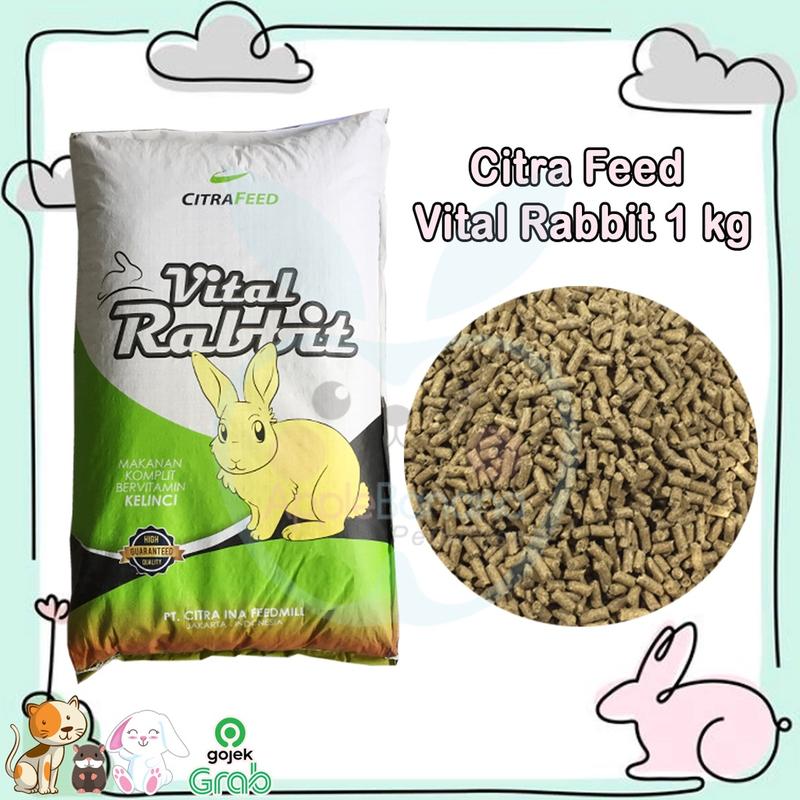 vital rabbit 1 kg 1kg pelet citra feed makanan kelinci pelle - Shop ...