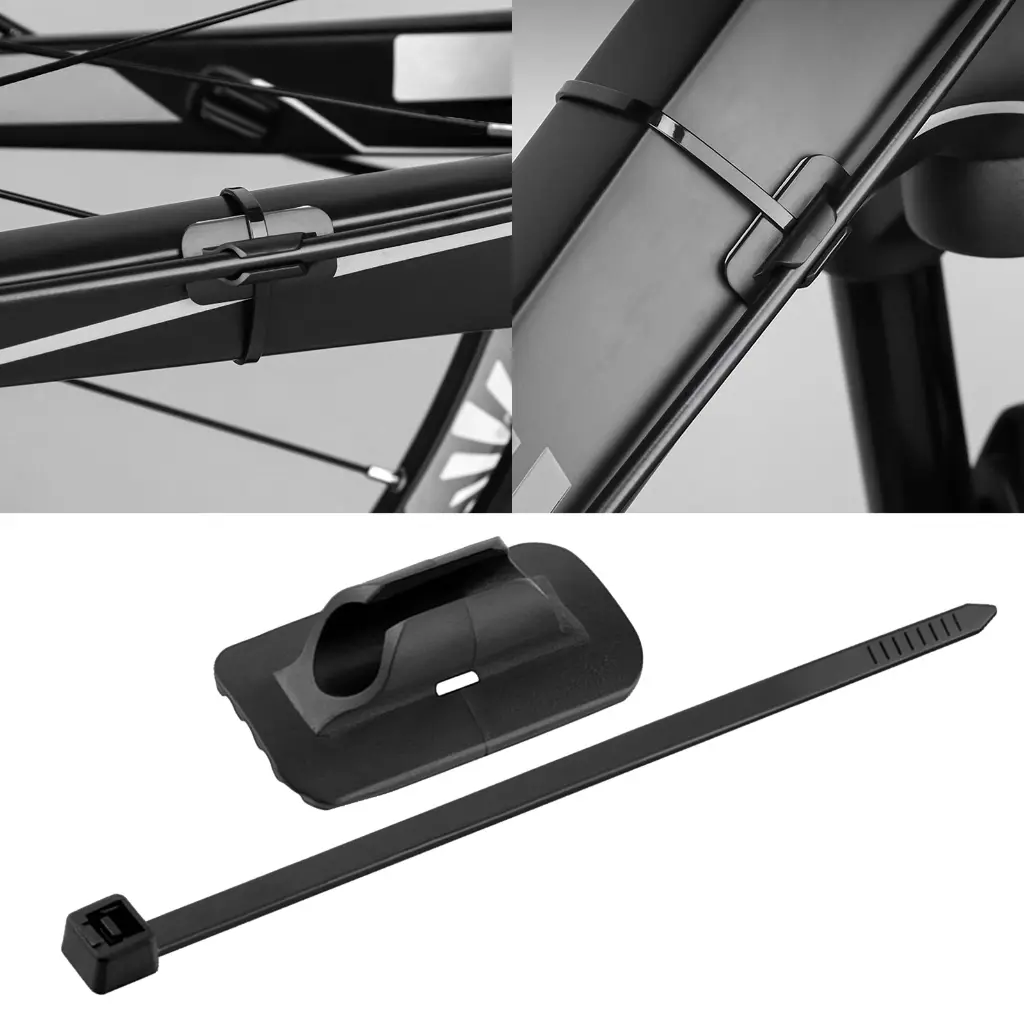 Guang 5pcs Bicycles Brake Cable Line Fixed Base with Tie Bike Cable Base Guide Road Bicycles Frame Cable Fixed Parts Durable