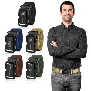 Ikat Pinggang Pria Nylon Canvas Model rel Fashion || KHS 09