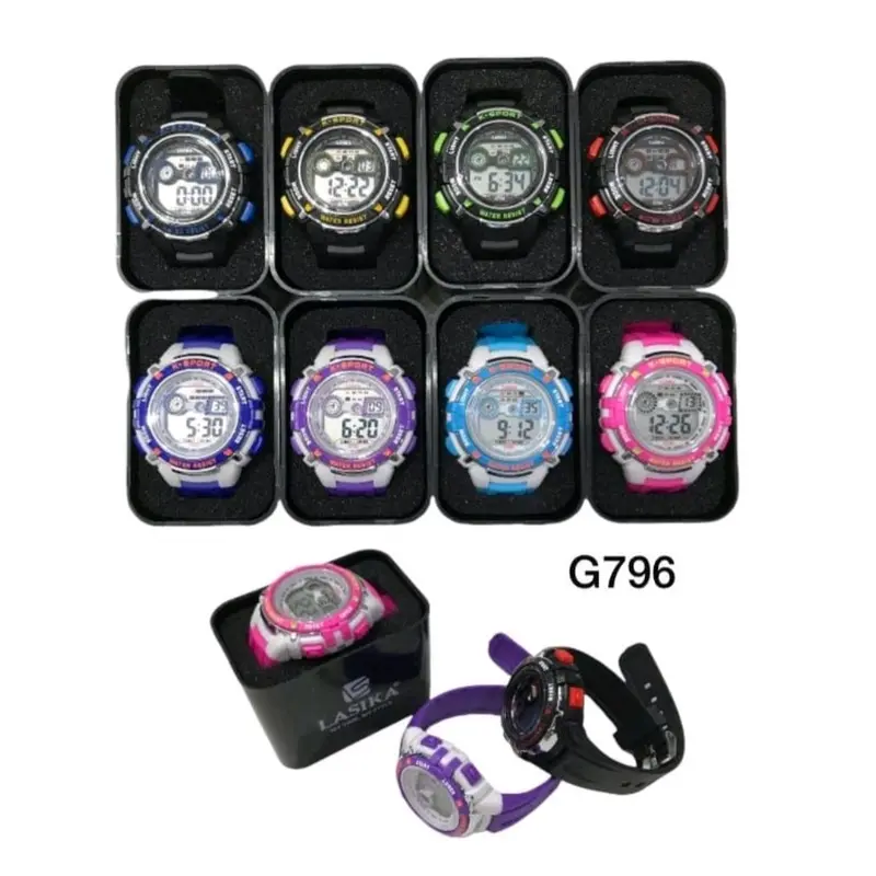 jam tangan digital tahan air ukuran kecil diamter 3.5 cm Digital Tahan air Anak Laki 6