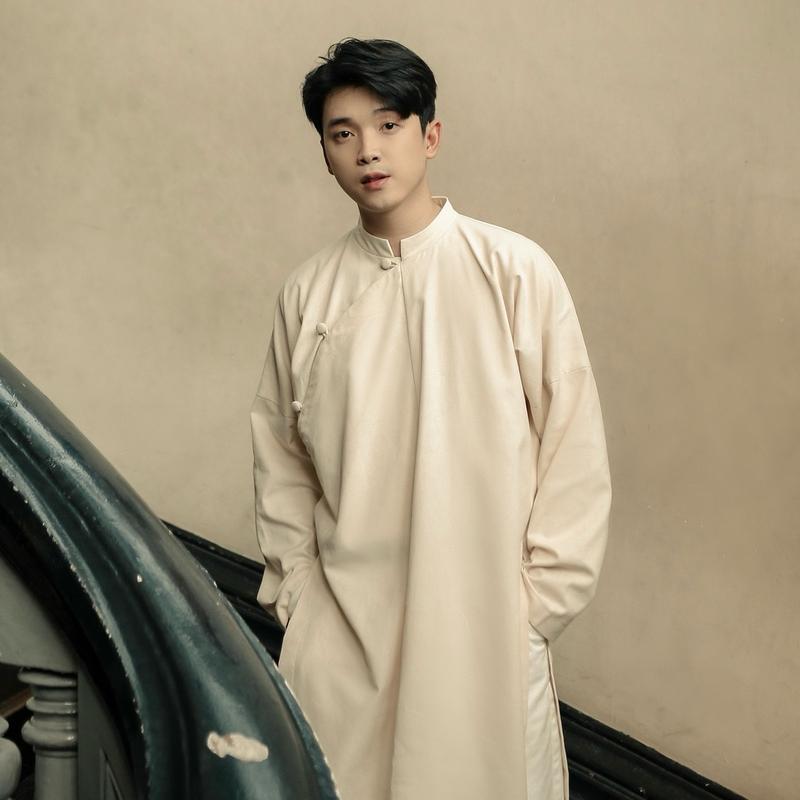 Áo dài ngũ thân cúc tròn có BIGSIZE 120kg