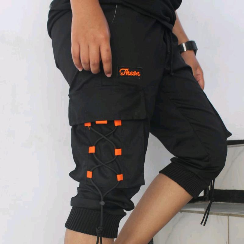 Celana training kain katun 3 4 Uniseks sport model terbaru 2