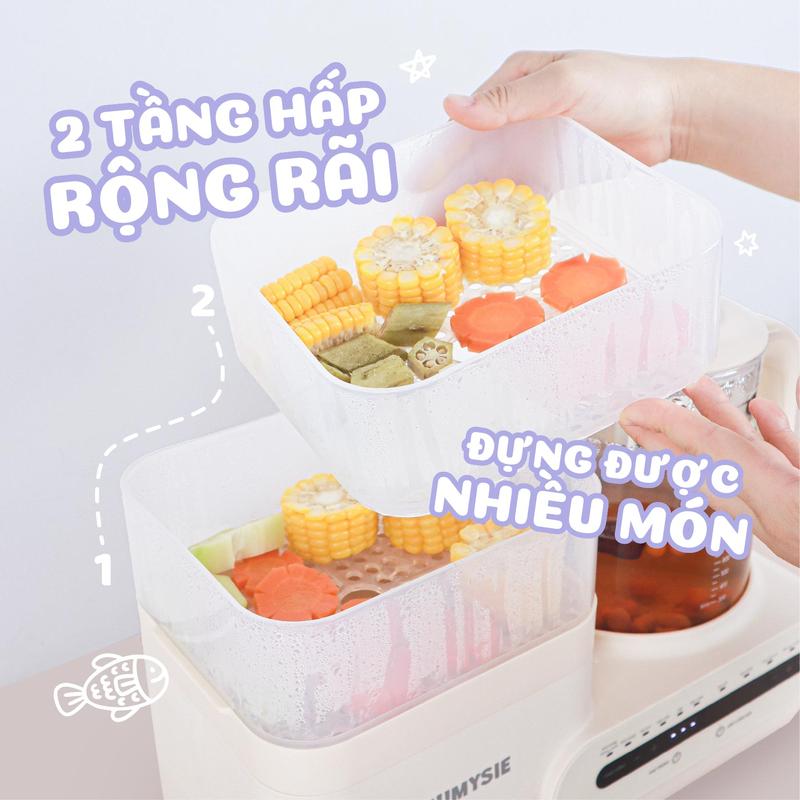 Máy Hâm Sữa Tiệt Trùng Sấy Khô Đa Năng S8 Jumysie - 12 Chức Năng, Màn Hình Cảm Ứng, An Toàn Tiện Lợi 3
