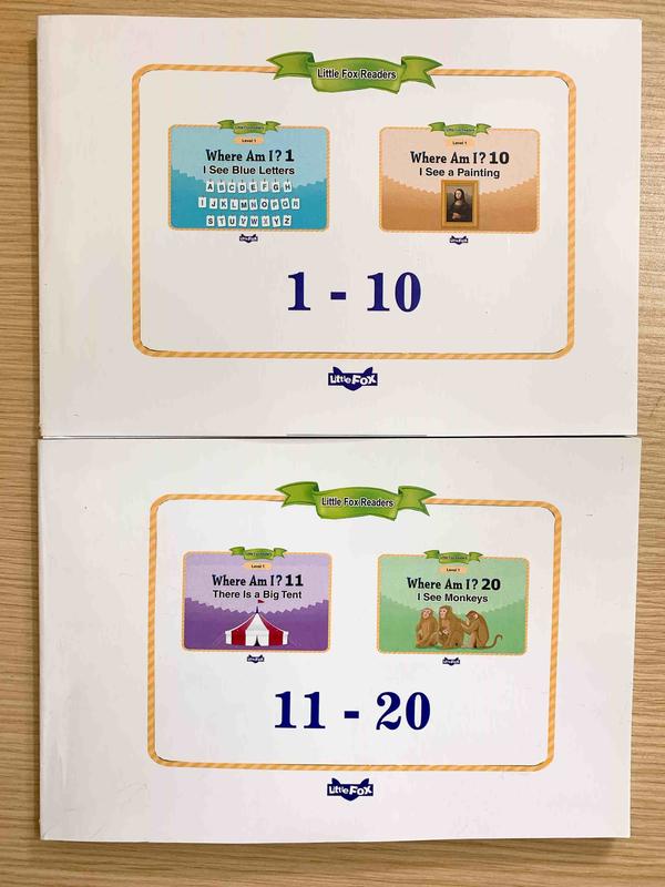 Bộ sách Little Fox Level 1 - Where am I (2 cuốn) - khổ A5