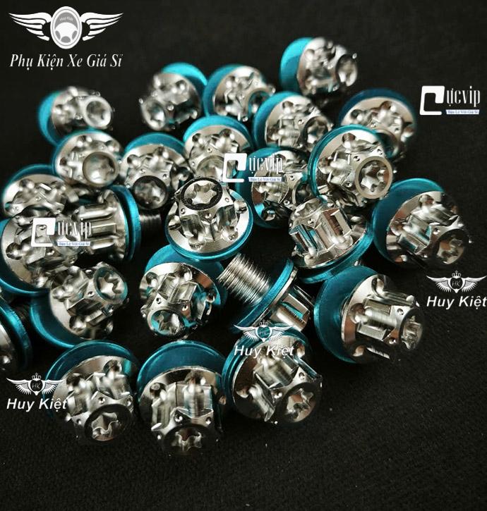  Ốc Chân Kính  Gương  Salaya Bông D3 Inox 304  Tặng Lông Đền Xanh  Gắn Wave Dr Fu AB Vario PCX Vision SH SH Mode Lead Sonic Win Ex Si NVX Yaz  Giá 1 Ốc  MS6626 