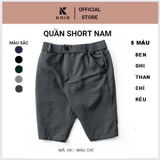Quần short nam_Quần ngố nam vải đũi, siêu mát, lưng thun, cạp chun tông 5 màu cực đẹp Menswear