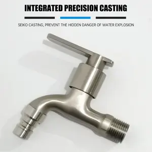 Kran Stainless SUS 304 /Keran Taman/ Kran Cuci Tembok Dinding Keran Air Stainless 1/2 Inch/Kran Air 1/2 Inch Stainless Steel SUS 304 / Keran Air Anti Karat Murni Kran Wall Tembok Dinding Berkualitas