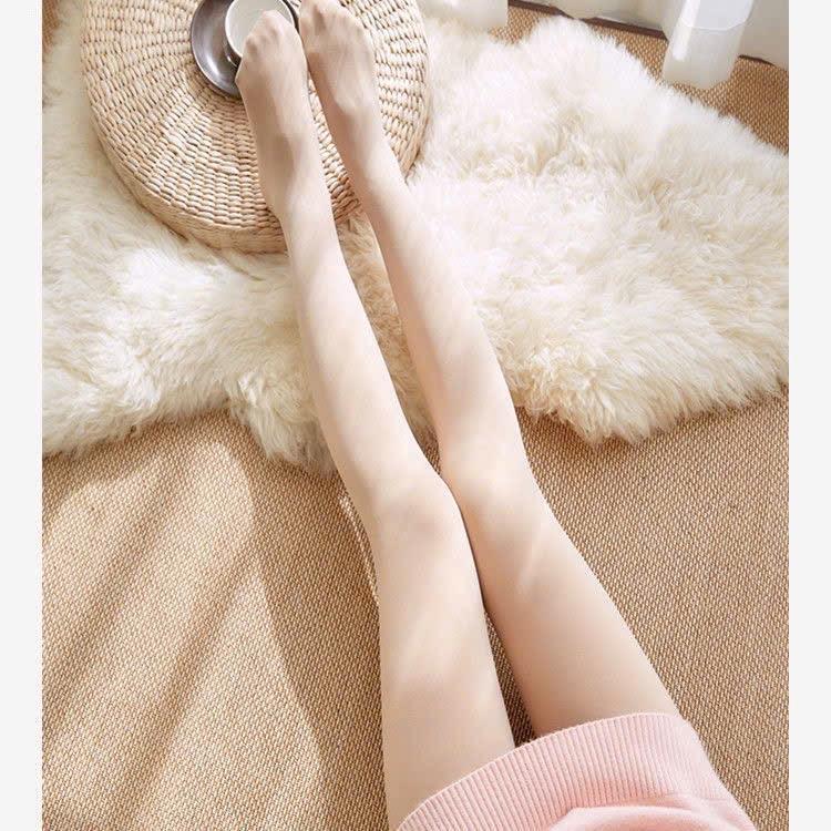 Quần Tất Lót Lông Loại Đẹp Dày Ấm 2 Màu Đen Da -Nữ < 55kg 4