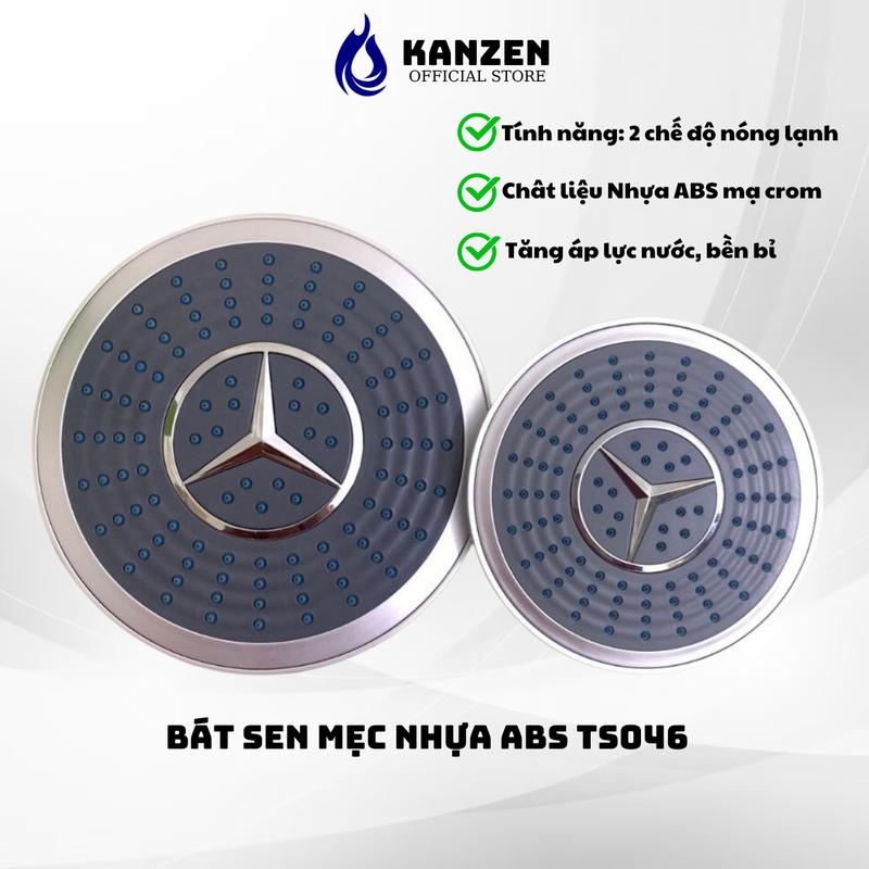 Bát sen tắm nóng lạnh đứng bát sen Mẹc nhựa ABS siêu bền mạ crom cao cấp QMS - TS046 2