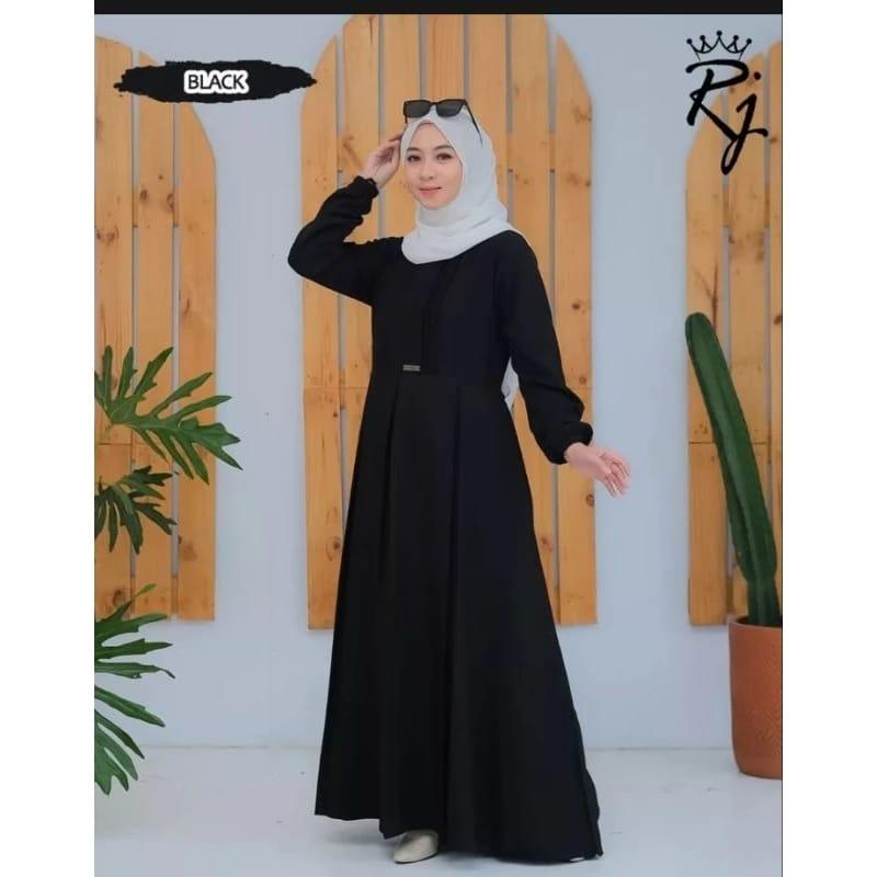 gamis jihan cringkle airflow dress busui terbaru 3