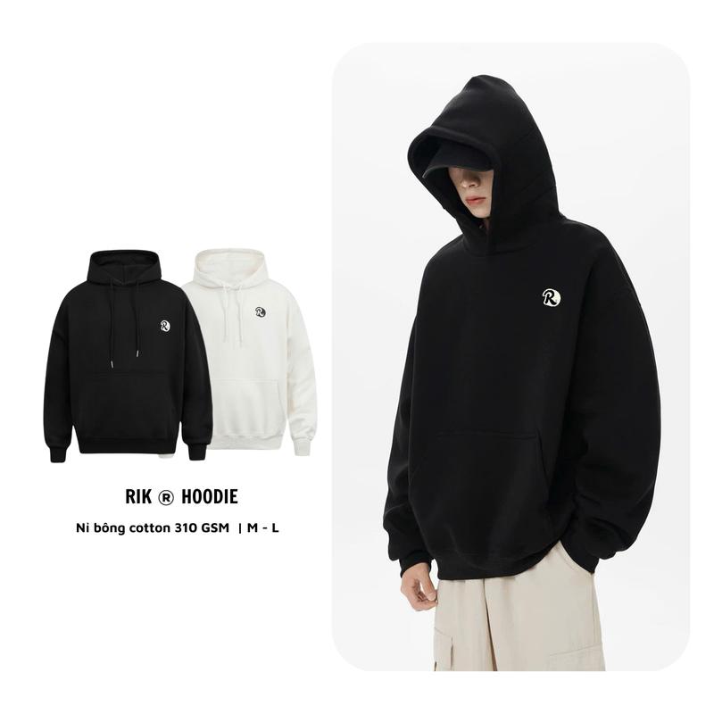 HOODIE Basic Nỉ cao cấp - Áo Hoodie chui đầu chất nỉ bông Unisex form rộng oversize mũ 2 lớp, áo khoác thu đông Nam Menswear