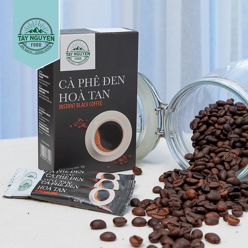 Cà phê đen hòa tan Tây Nguyên Food - Việt Nam 15 gói x 2g