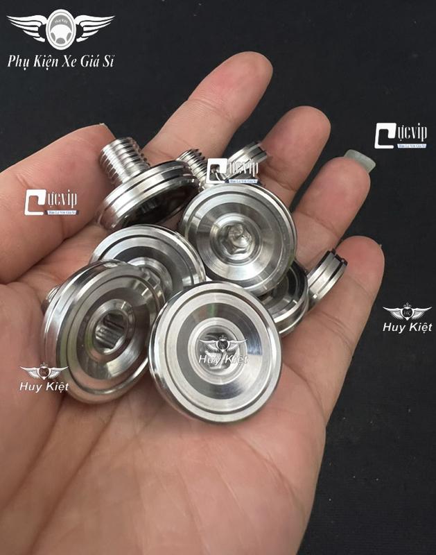 Ốc Chân Kính Gương Chiếu Hậu Salaya Kiểu Vành Co Inox 304 Gắn Wave Dr Fu Cub Winner Sonic SH Vario AB Vision PCX Si Ex R15 Mio Yaz NVX Jupiter MS6290