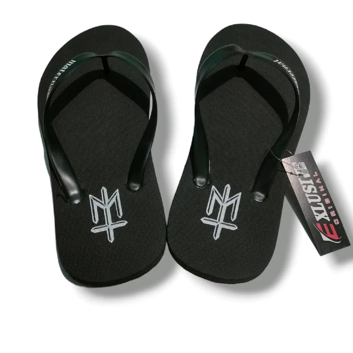 sendal jepit pria dewasa terbaru maternal disaster Black Sandal