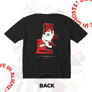 Bot and Life x DAN DA DAN T-shirt ลายยายเเก่เทอร์โบ  สี ดำ