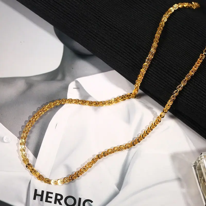 Kalung Titanium Wanita Rantai Kembang K667 3