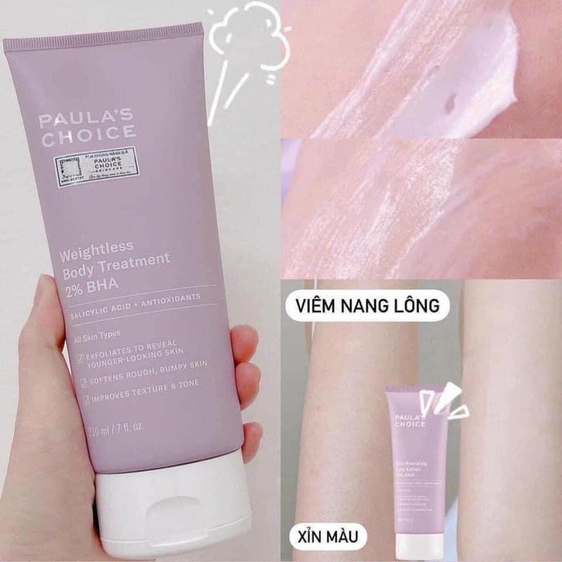 Kem dưỡng thể Paula Choice BHA Body 2% viêm nang lông