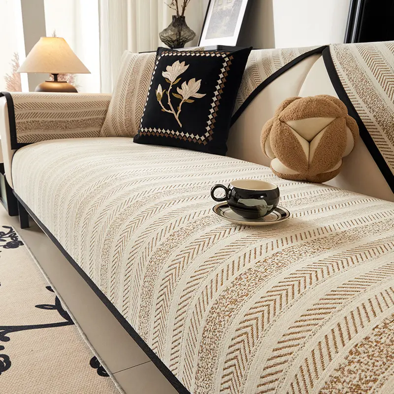 Luxury chenille sofa cushion four seasons universal sofa cover cover cushion non-slip cover towel.