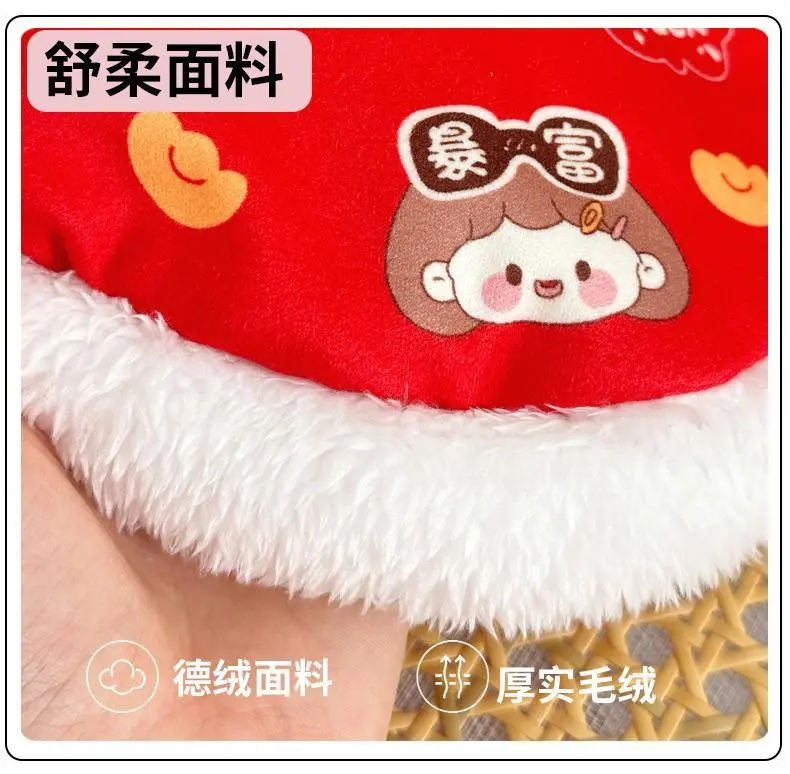 Product Introduction of Quần áo cho thú cưng, Phong cách dân tộc, lót lông cừu, ấm áp, Thích hợp cho chó và mèo, Teddy Nhồi Bông Tang Suit, Quần áo mùa đông năm mới, cho thú cưng, Hàng mới về năm 2025 5