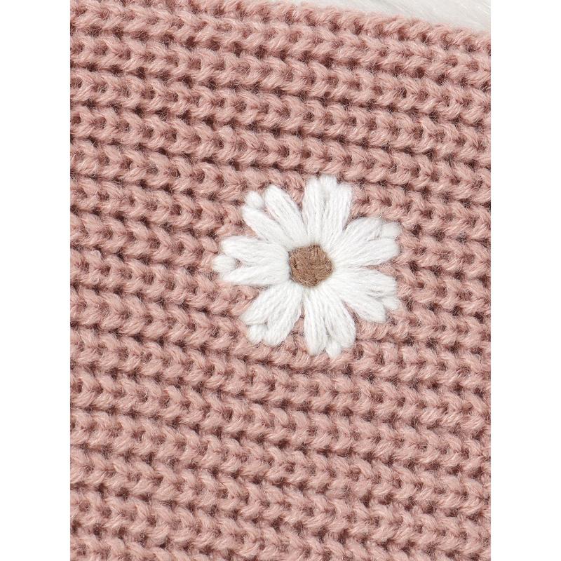 Product Introduction of Newborn Girl Sweater Casual Floral Embroidery Warm Knitted Long Sleeves Pullover Infant Knitwear for Toddler 44