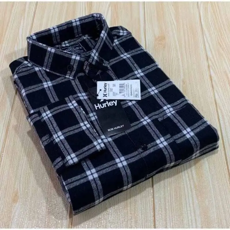 DISKON 50% kemeja flanel lengan panjang premium RA BUSANA Atasan