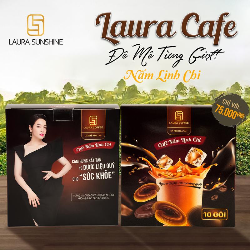 [QUÀ TẶNG ] Combo 4 Hộp Cà Phê Đông Trùng Hạ Thảo + Nấm Linh Chi Laura Coffee - Nhât Kim Anh 3
