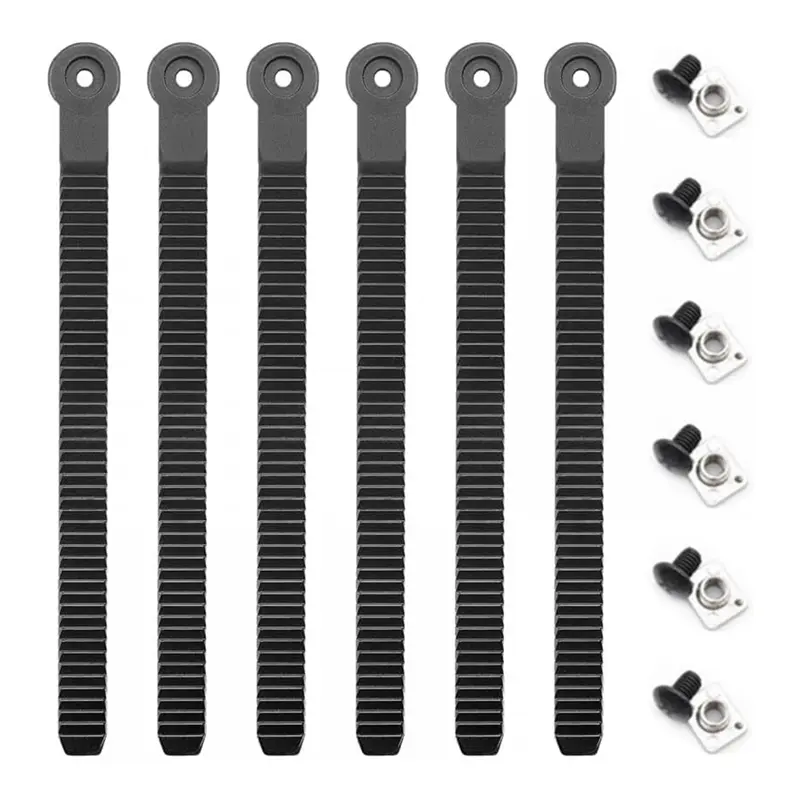 6PCS Snowboard Ankle Ladder Strap, Roller Skating Shoes Strap Snowboard Ladder Strap Binding Replacement with Screws