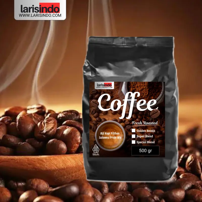 Biji Kopi Coffee Beans PREMIUM Sulawesi Pride Mix Arabica Robusta - LARISINDO