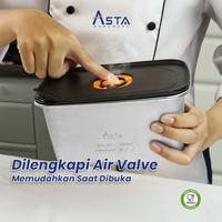 Gambar Asta Wadah Makanan Food Container Stainless Steel Tutup Seal Rapat dan Anti Bocor Peralatan Dapur - 1400 ml dari Asta Homeware Kab. Sidoarjo 3 Tokopedia