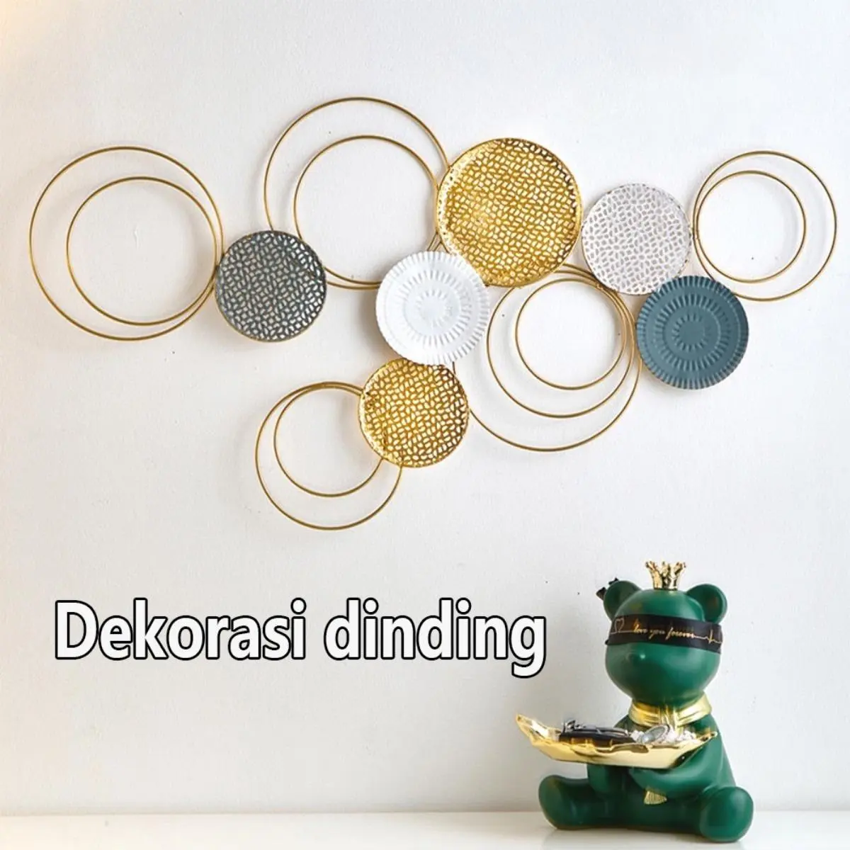 Wall Decor Hiasan Dinding / WALL Decor Nordic /Ornaments / Pajangan Besi / Tropical/ Pajangan Dinding WALL DECOR CIRCLE