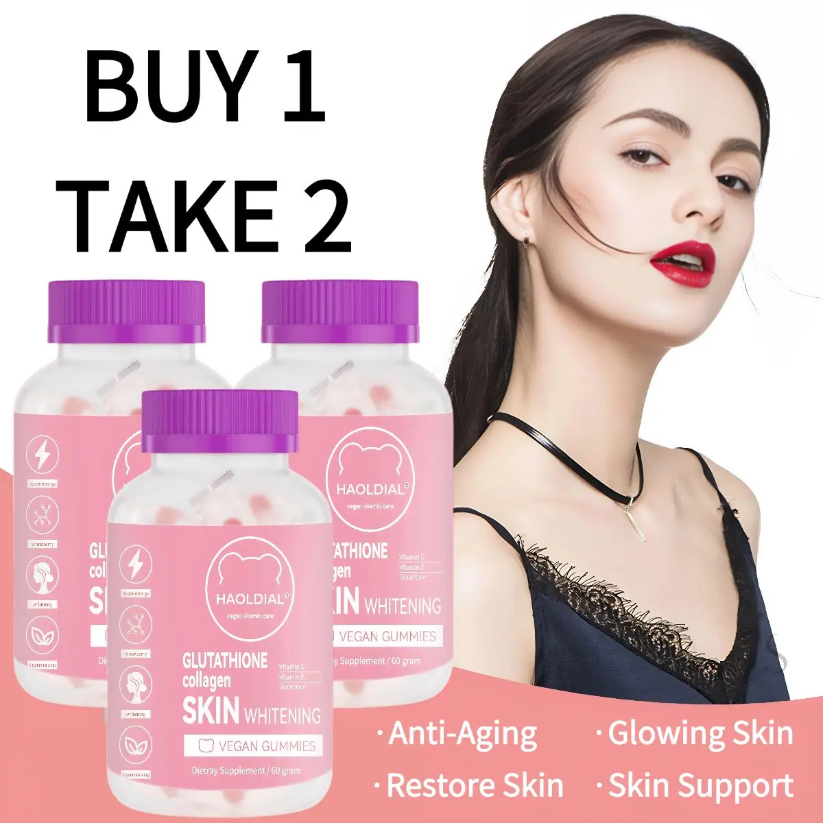 how to take glutathione gummies Yummy Gummy Glutathione Plus Collagen