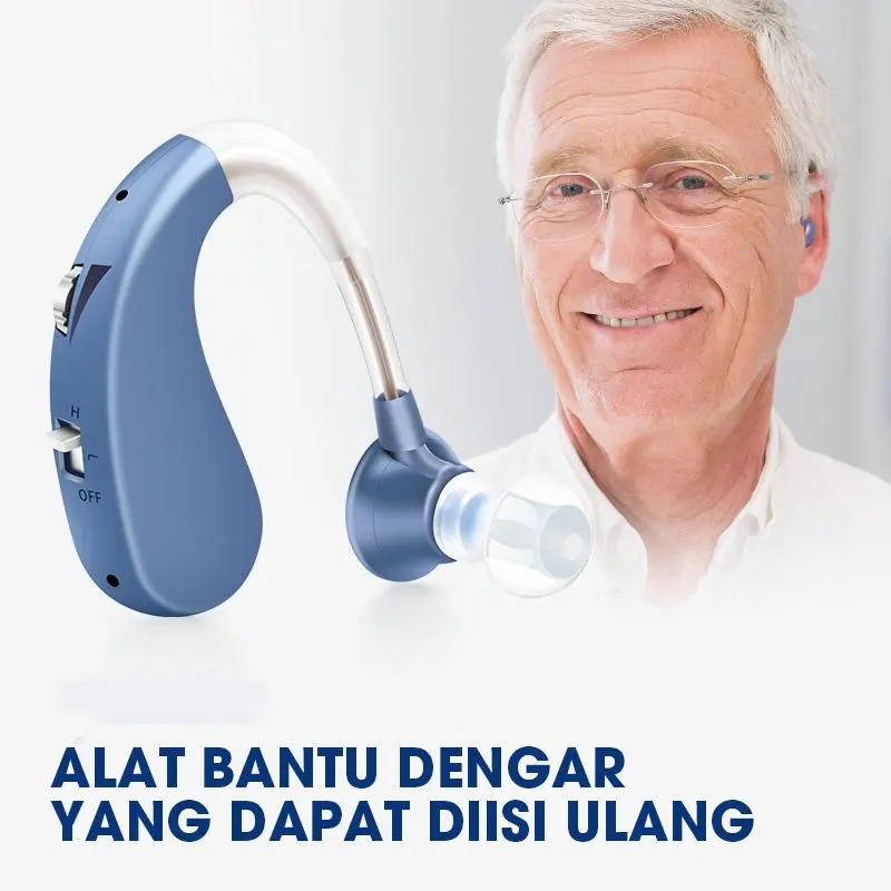 UORRIS Alat Bantu Dengar Asli Rechargeable Digital Alat Pendengaran Telinga Orang Tua Original Hearing Aids Mini Usb Charge Hearing Amplifier Penguat Suara Pengurangan Kebisingan Cerdas alat  pendengaran