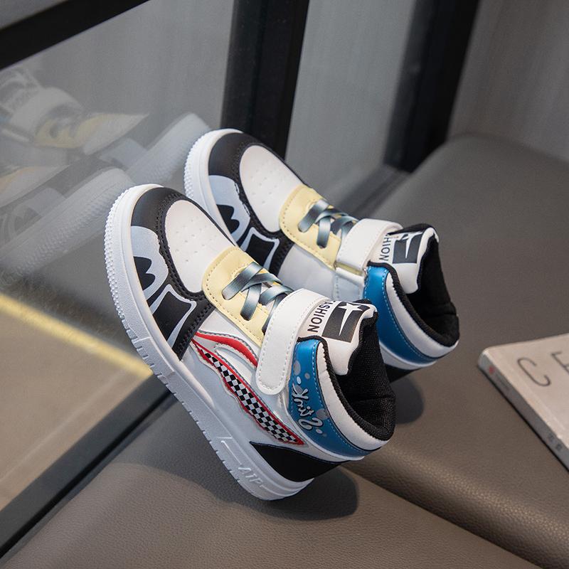 Product Introduction of New Brand Kids Shoes for Boys and Girls Fashion Casual Rubber Sneakers for 3-10years Children With Box(Size 26-37) 32