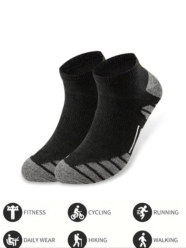 Men's Colorblock Low Cut Socks, Casual Soft Comfy Breathable Socks for Daily Wear, Men's Socks for All Seasons 3