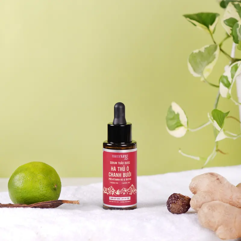 Combo dầu gội thảo dược bản giảm dầu kèm serum Nam Nung hỗ trợ giảm rụng, hỗ trợ mọc tóc con Dưỡng Tóc Chăm Sóc Tóc 3