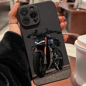 Funda para celular con diseño de motocicleta, cubierta protectora antigolpes de cuerpo completo, accesorios de moda para celular compatibles con iPhone