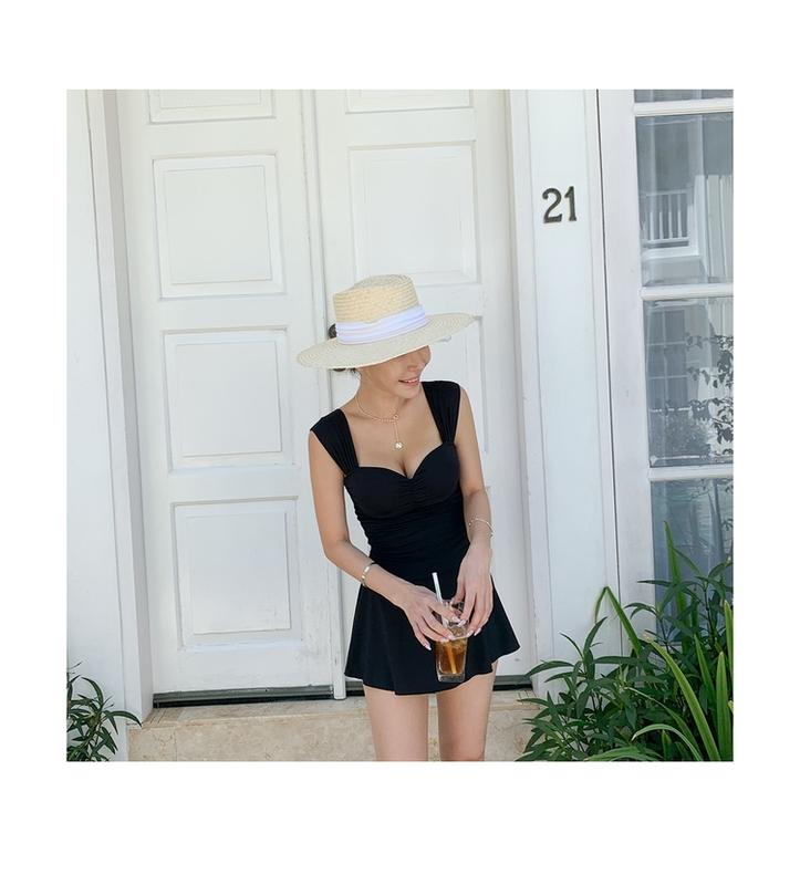 Product Introduction of Korean Style One Piece Swimwear Women Swimdress Push Up Swimsuit High Quality Bathing Suit sexy Monokini Beachwear 16
