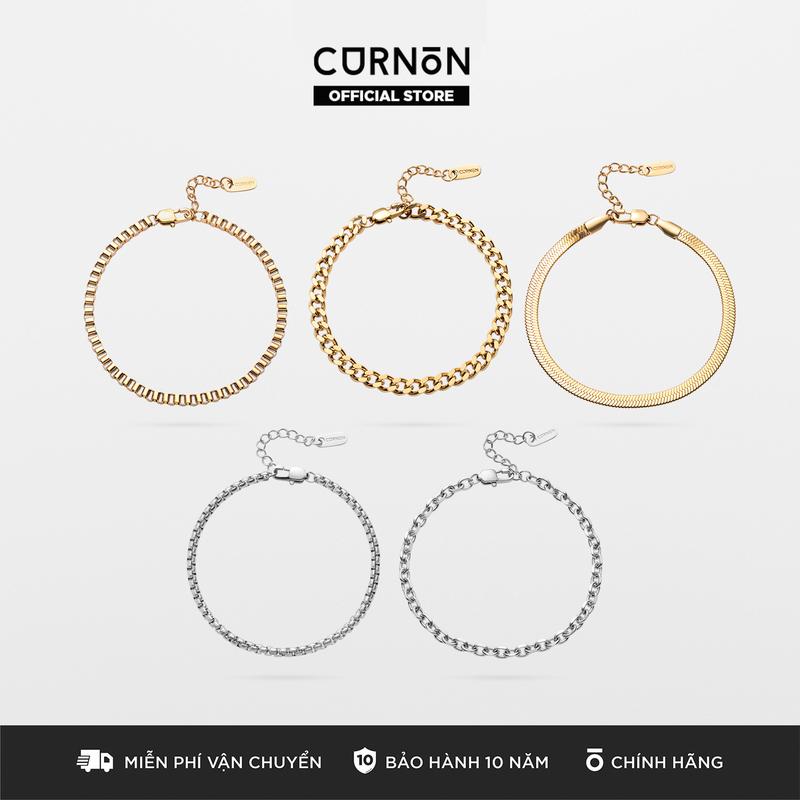 Bộ Sưu Tập Vòng Tay Nam Curnon THE ESSENTIALS- Trang Sức Vòng Xích Phong Cách Mạnh Mẽ Cá Tính - Chất Liệu Thép Không Gỉ - Tạo Điểm Nhấn Cho Nhiều Loại Trang Phục