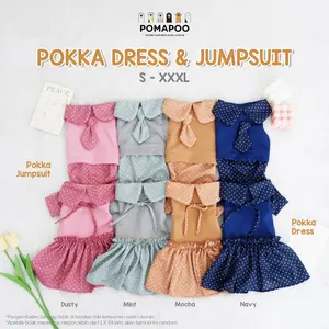 POMAPOO - Baju Kucing dan Baju Anjing Pokka Dress dan Pokka Jumpsuit