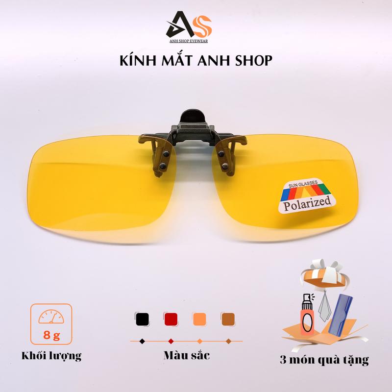Kính râm kính mát dạng kẹp kính đi đêm và ngày phân cực