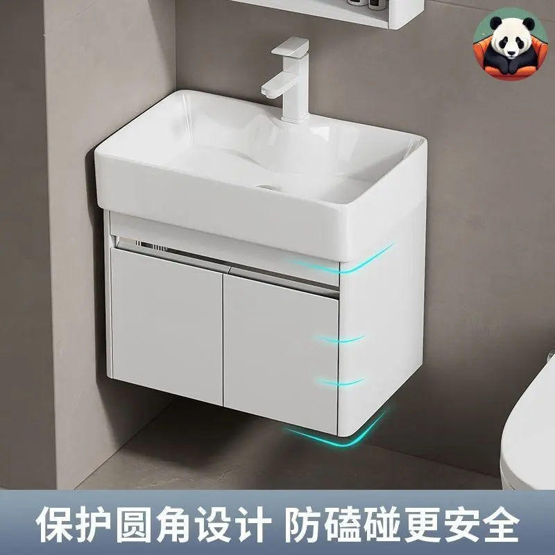 【SG Sales】Small Bathroom Vanity Cabinet Set, 40/50/60/70/80CM. Aluminium Vanity cabinet, Bathroom Cabinet, Mirror Cabine,t Bathroom Mirror Cabinet, Basin Cabinet