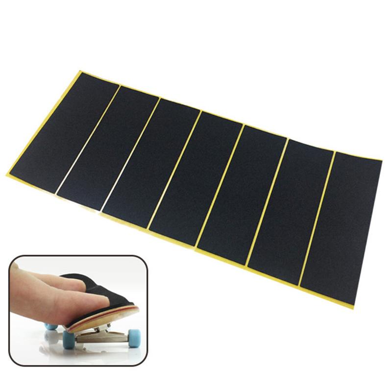 Product Introduction of HZ-Outdoor Products 10Pcs/Lot Black Fingerboard Deck Uncut Tape Stickers Black Foam Grip Tape Non-Slip Stickers 38Mmx110Mm Outdoor Sport 12