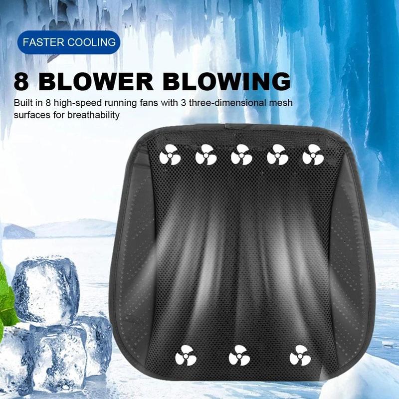 Product Introduction of Universal Car Seat Summer Cool Air Seat Cushion with USB Fan Fast Blowing Ventilation Seat Cooling Refrigerated Car Seat 22