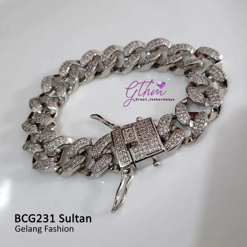 Gelang Tangan Wanita BCG231 Sultan Mewah Warna Gold Silver Model Tas Cocok Untuk Pesta Kondangan Bracelet Perhiasan 0