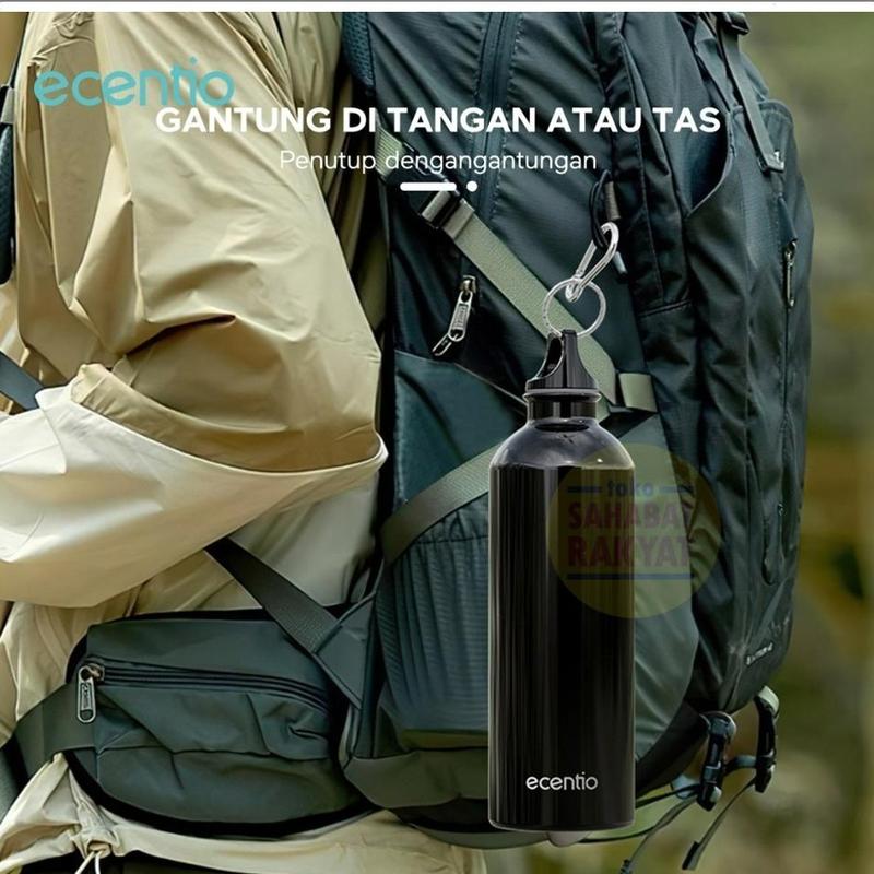 Botol Olahraga/Tumbler/Sports Cup Aluminium Ecentio 750ml & 1000ml 4