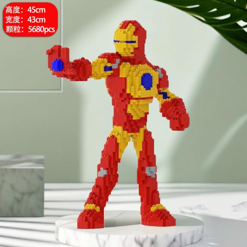 Đồ chơi mô hình lắp ráp thông minh  bearbrick và các nhân vật hoạt hình , siêu anh hùng 7