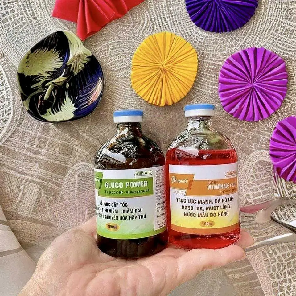Bộ đôi sản phẩm giúp gà tăng bo, tăng lực, bóng da, mượt lông và trị tang, phục hồi sau khi thi đấu